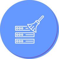 Data Cleaning Icon Design vector