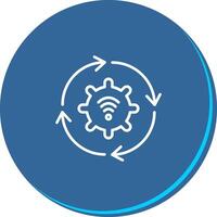 Automated Process Icon Design vector