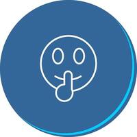 Shushing Face Icon Design vector