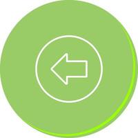 Left Arrow Icon Design vector