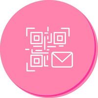 QR Code Email Icon Design vector