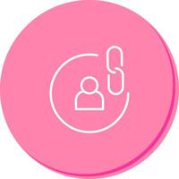 Contact Links Icon Design vector