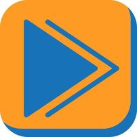 Forward Flat Two Color vector