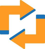 Refresh Flat Two Color vector