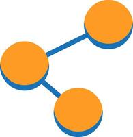 Share Flat Two Color vector