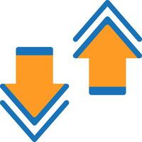 Expand Flat Two Color vector