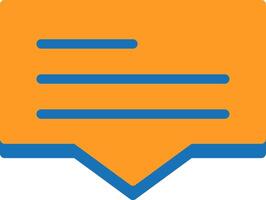 Comment Flat Two Color vector