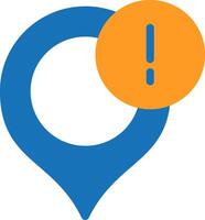 Location Pin Flat Two Color vector