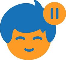 Pause symbol Flat Two Color vector