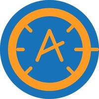 Dyslexia friendly Flat Two Color vector