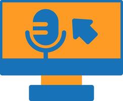 Voice commands Flat Two Color vector