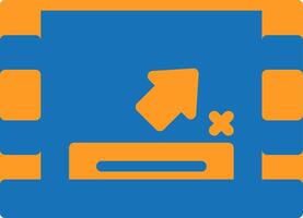 Closed captioning Flat Two Color vector