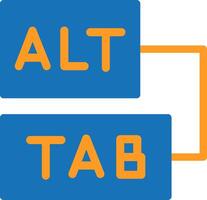 Keyboard shortcuts Flat Two Color vector