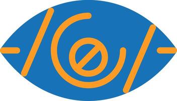 Visual impairment Flat Two Color vector