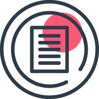 Terms of Service Line with small circle background vector
