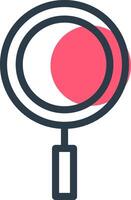 Search Line with small circle background vector