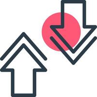Collapse Line with small circle background vector