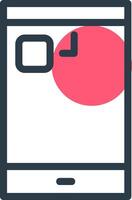 Notification Light Line with small circle background vector