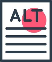 Alt text Line with small circle background vector
