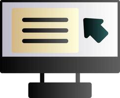 Screen reader Flat Gradient vector
