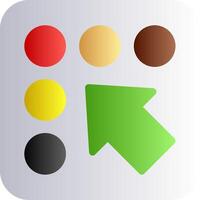 Braille support Flat Gradient vector