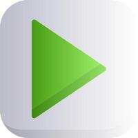 Play Flat Gradient vector