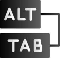 Keyboard shortcuts Flat Gradient vector