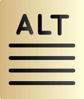 Alt text Flat Gradient vector