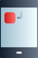 Notification Light Flat Gradient vector