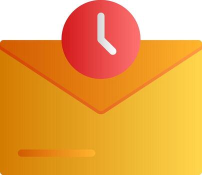 Clock Flat Gradient vector
