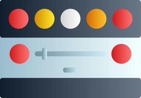 Notification Bar Flat Gradient vector