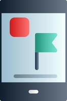 Flag Flat Gradient vector