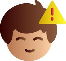Error or warning symbol Flat Gradient vector