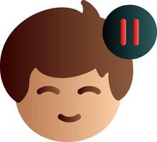Pause symbol Flat Gradient vector