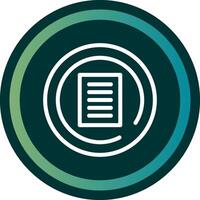 Terms of Service Line double Gredient Circle vector