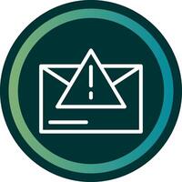 Warning Triangle Line double Gredient Circle vector