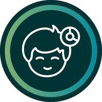 Progress bar Line double Gredient Circle vector