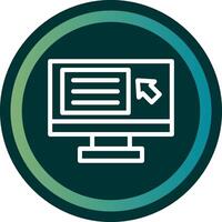 Screen reader Line double Gredient Circle vector