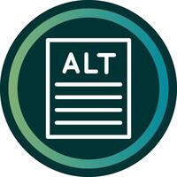 Alt text Line double Gredient Circle vector