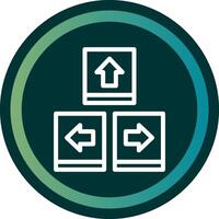Keyboard navigation Line double Gredient Circle vector