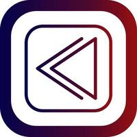 Backward Line Gradient Round Corner vector