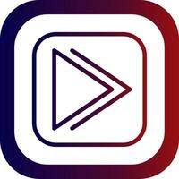 Forward Line Gradient Round Corner vector