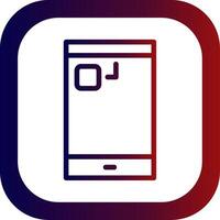 Notification Light Line Gradient Round Corner vector