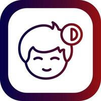 Offline status indicator Line Gradient Round Corner vector