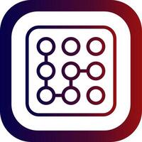 Pattern Line Gradient Round Corner vector