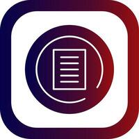 Terms of Service Glyph Gradient Round Corner vector