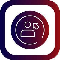 Sign In Glyph Gradient Round Corner vector