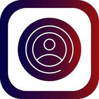 My Account Glyph Gradient Round Corner vector