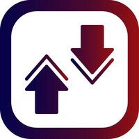 Collapse Glyph Gradient Round Corner vector