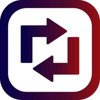 Refresh Glyph Gradient Round Corner vector
